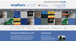 Desktop Screenshot of crushers.co.uk